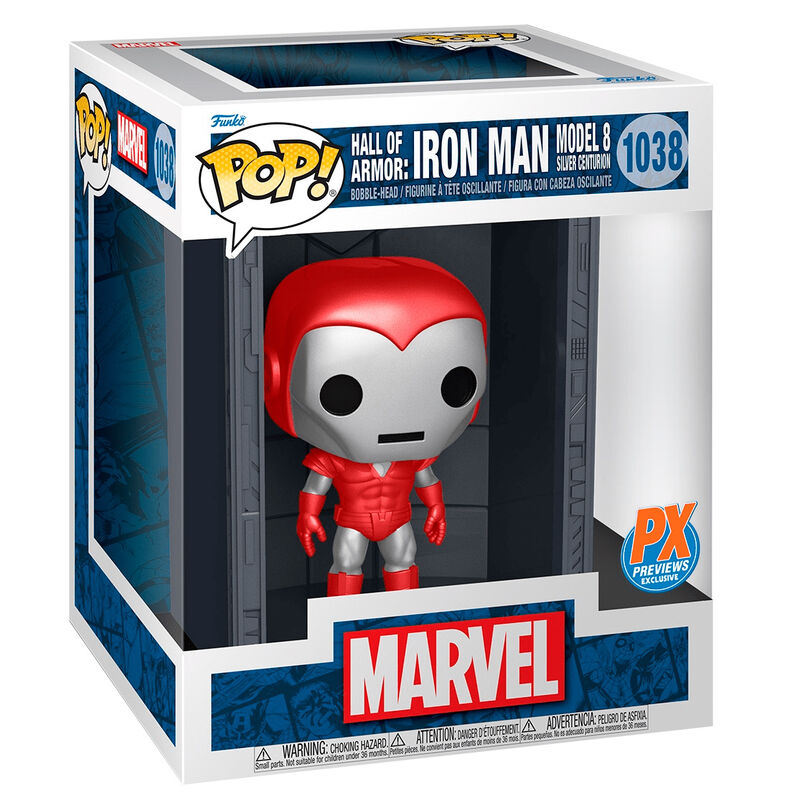 POP figure Deluxe Marvel Hall of Armor Iron Man Model 8 Exclusive Nerdscape