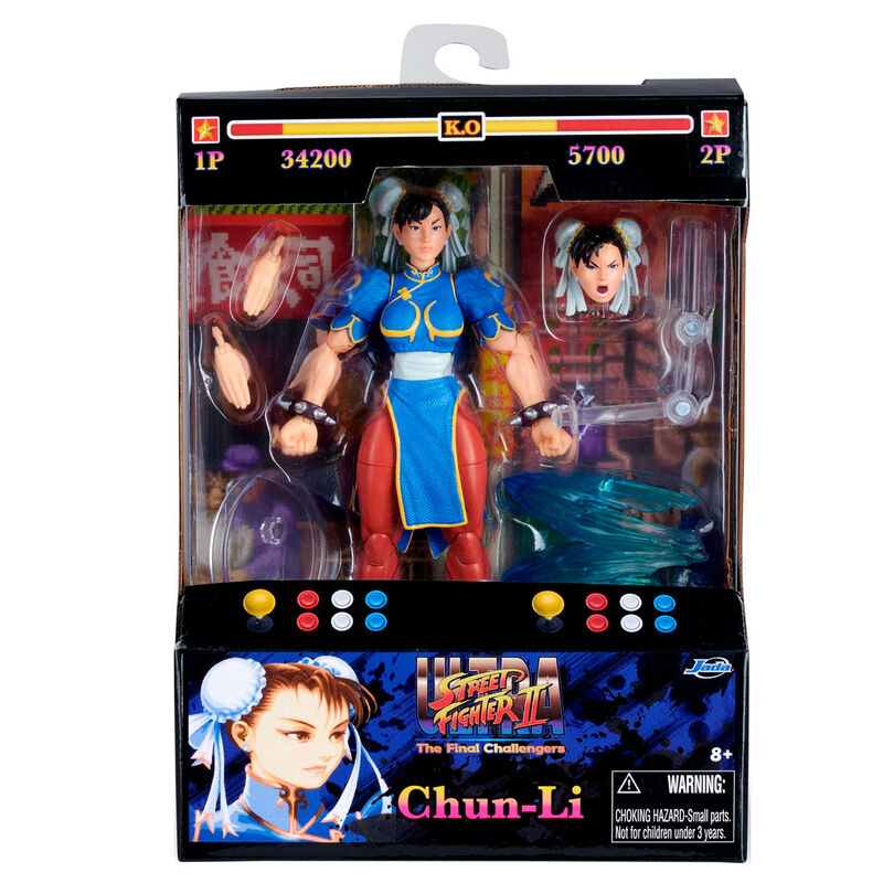 Figurine Chun-Li de Street Fighter II, 15 cm