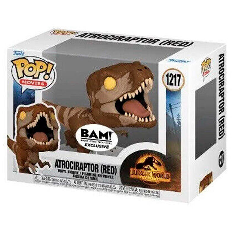 POP figure Jurassic World Atrociraptor Red Exclusive Nerdscape