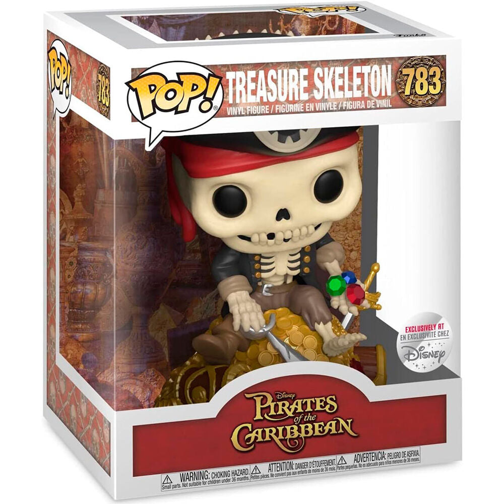 Figurine POP Deluxe Pirates des Caraïbes Trésor Squelette Exclusive