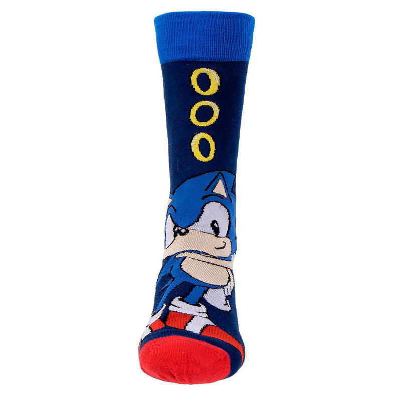 Sonic the Hedgehog pack 3 adult socks