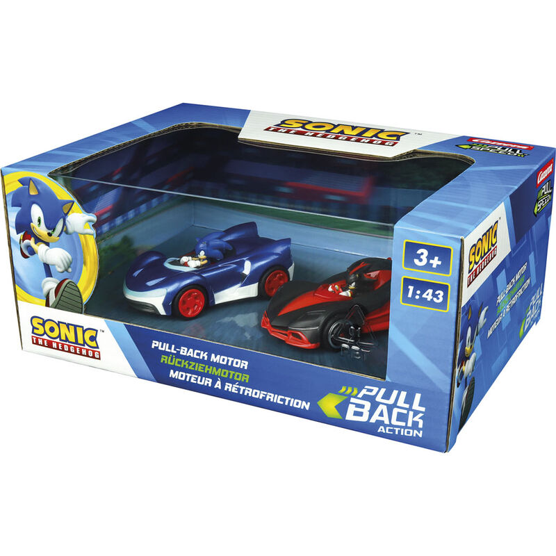 Sonic le Hérisson Pull Speed Team Sonic Racing Sonic contre Shadow pack 2 voitures
