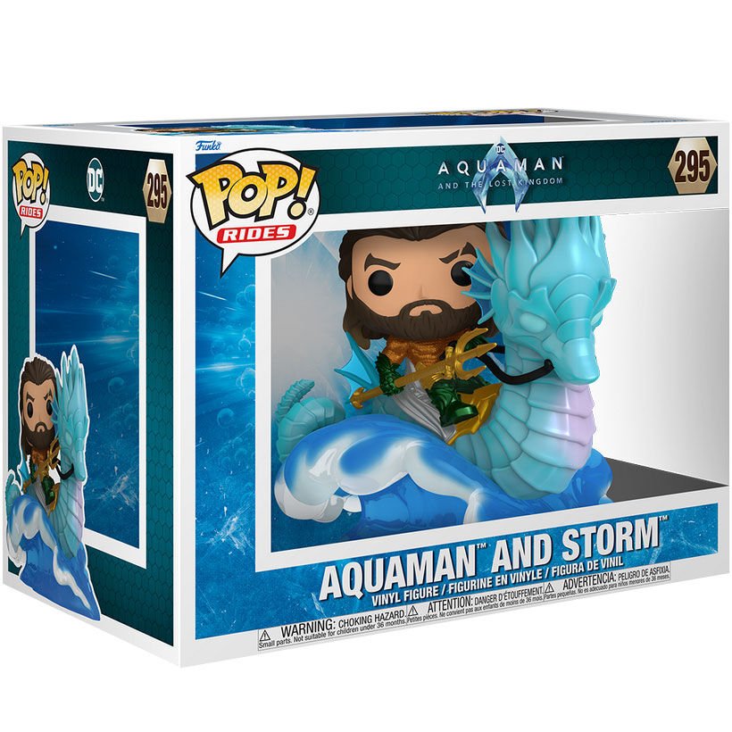 POP figure Ride Deluxe DC Comics Aquaman and the Lost Kingdom Aquaman on Storm - Nerdscape