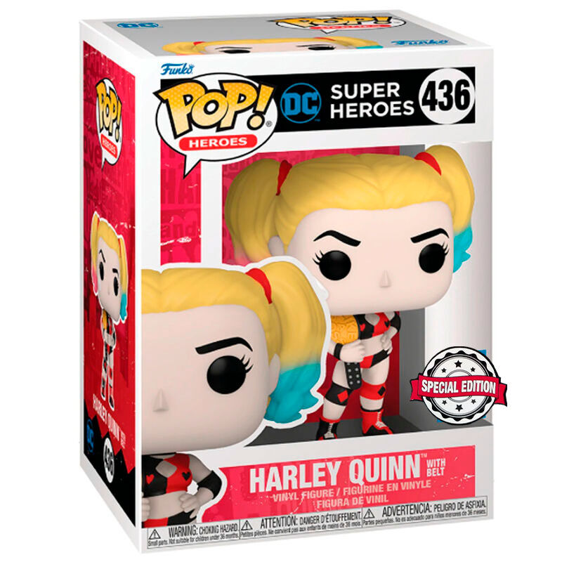 Figurine POP exclusive Harley Quinn, super-héros DC Comics