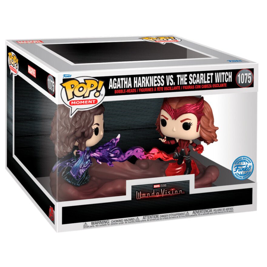 POP figure Moment Marvel WandaVision Agatha Harkness Vs The Scarlet Witch Exclusive - Nerdscape