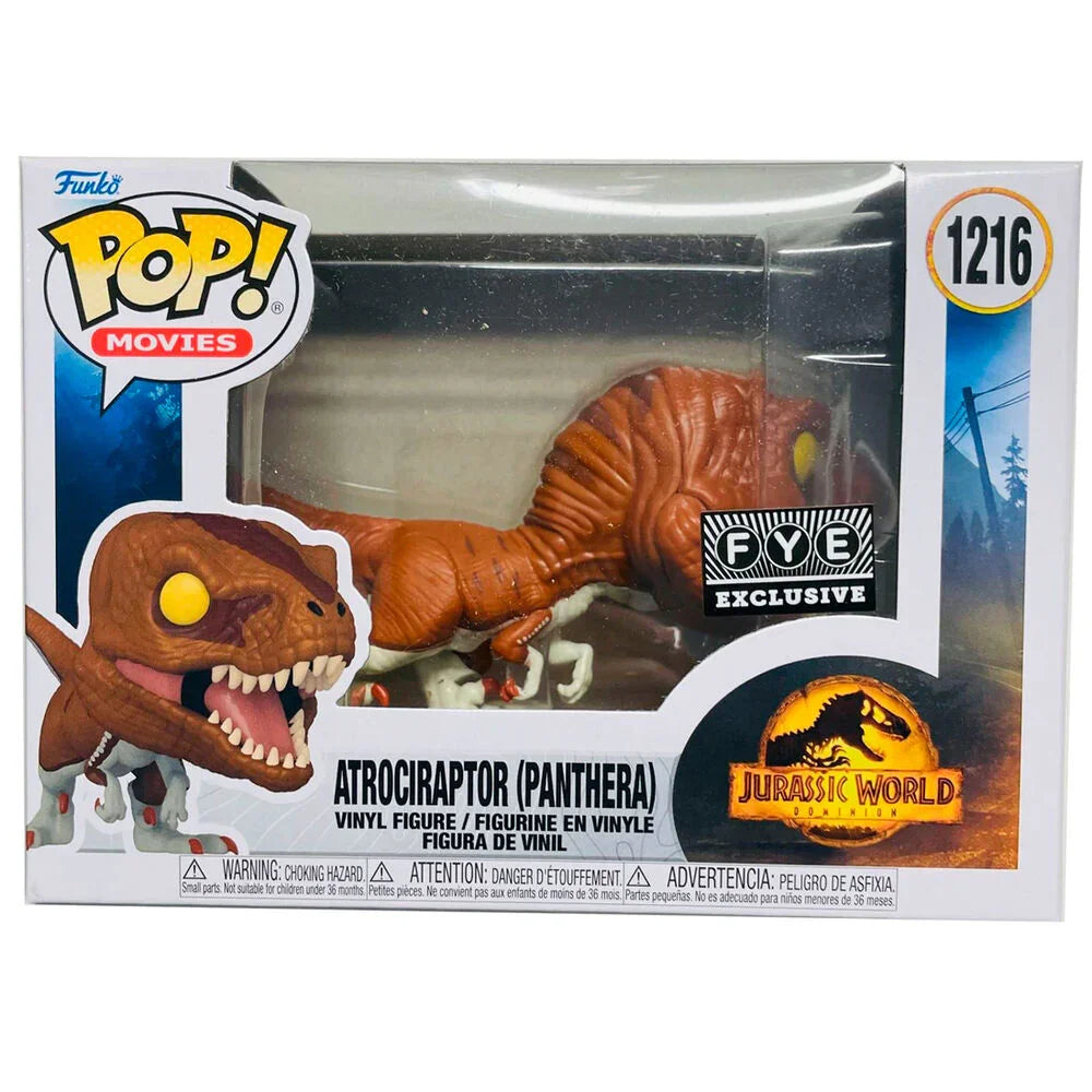 POP figure Jurassic World 3 Atrociraptor Panthera Exclusive Nerdscape