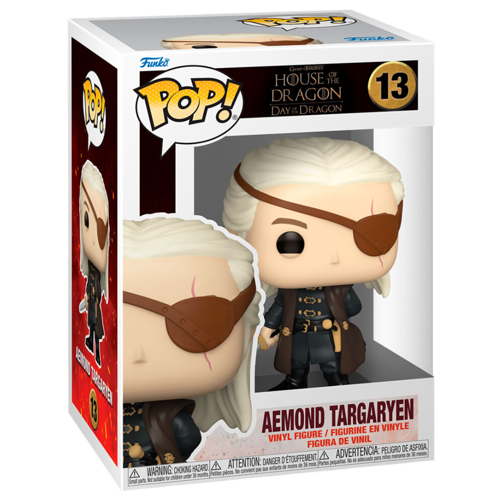 Funko Pop! House of the Dragon Aemond Targaryen 5 + 1 Chase - Figura da Collezione Vinyl