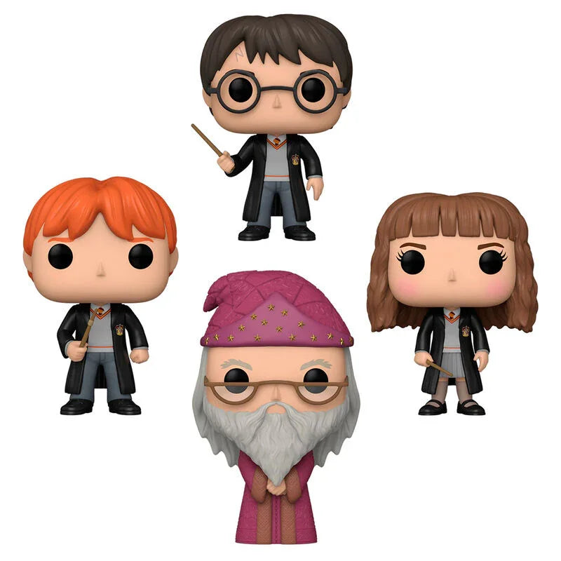 Funko Pop! Harry Potter, Hermione Granger, Ron Weasley, Albus Dumbledore - Figura da Collezione Vinyl - Nerdscape Nerdscape