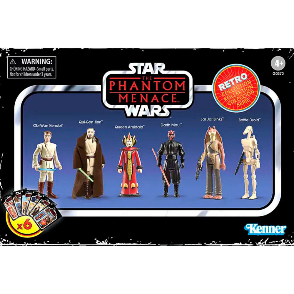Coffret de figurines Star Wars La Menace Fantôme, 9,5 cm