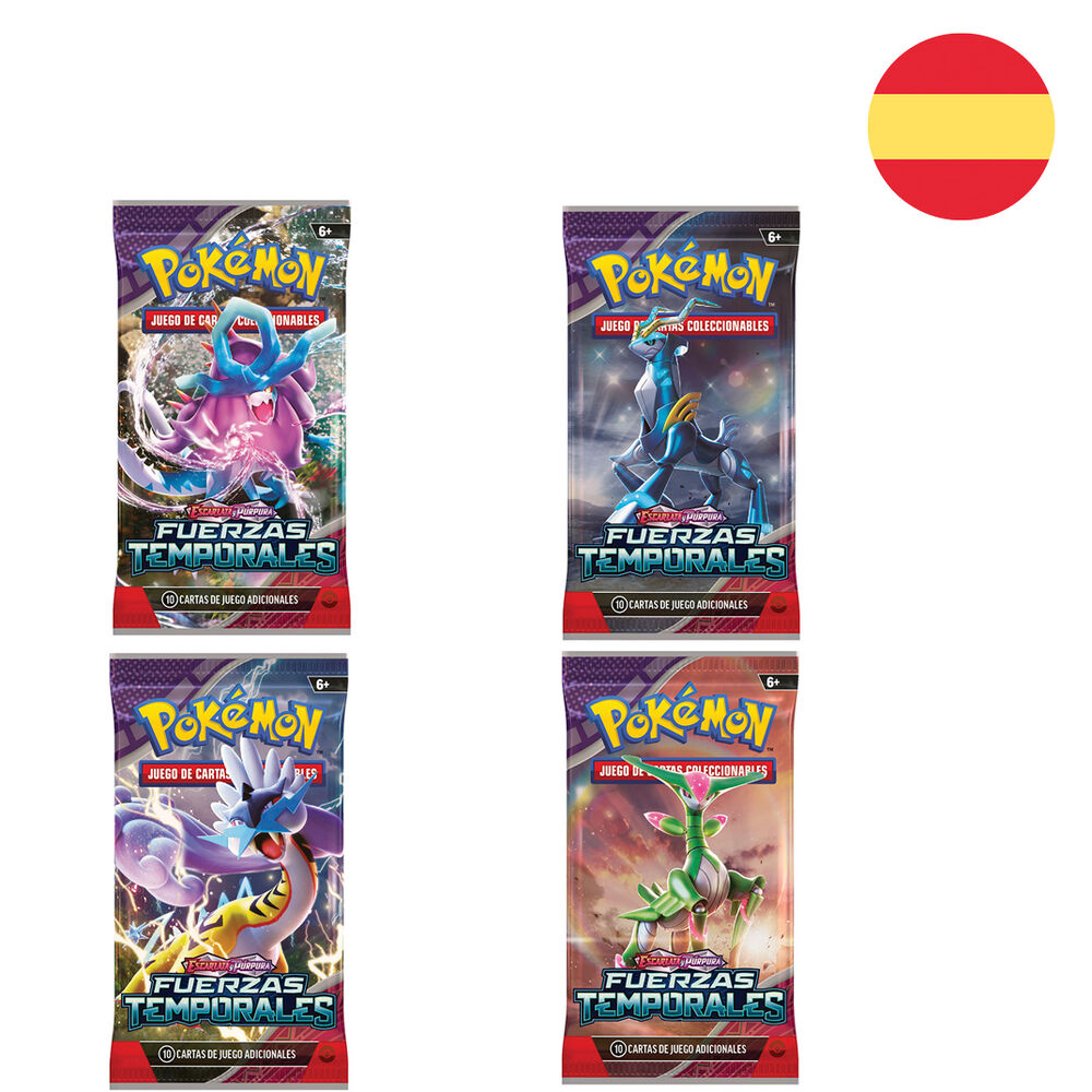 Spanish Pokemon Temporal Forces collectible card game envelope