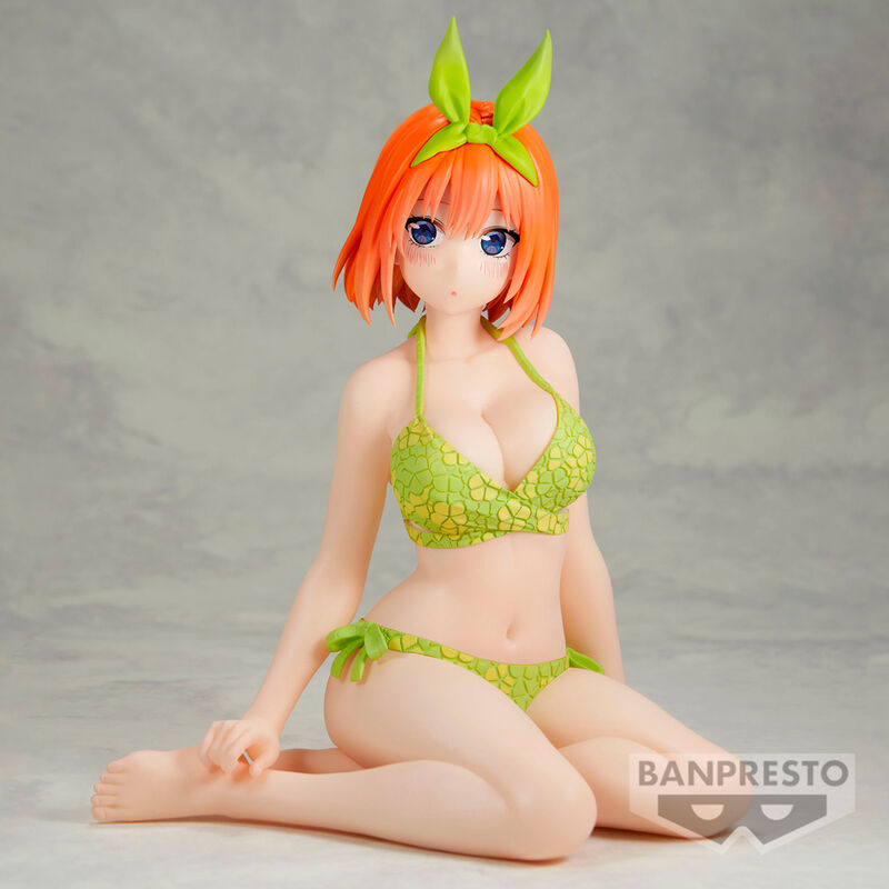 Figurine Vivi Céleste Yotsuba Nakano de 12 cm, issue de la série Les Quintuplées Célestes.