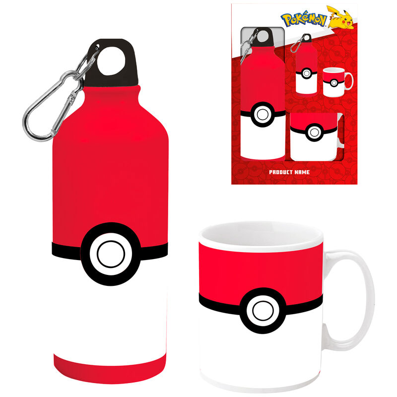 Pokemon mug + aluminum bottle set