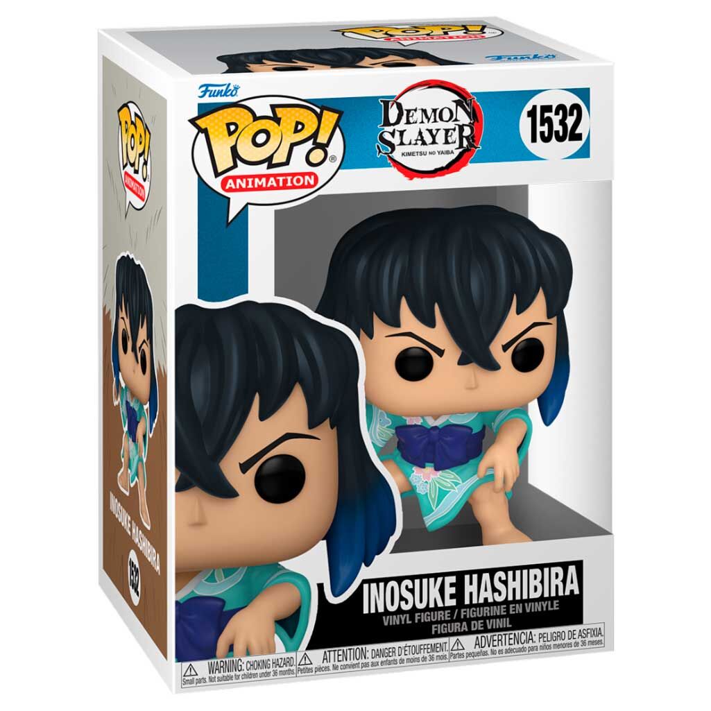 Funko Pop! Demon Slayer Kimetsu no Yaiba Inosuke Hashibira - Figura da Collezione Vinyl Nerdscape