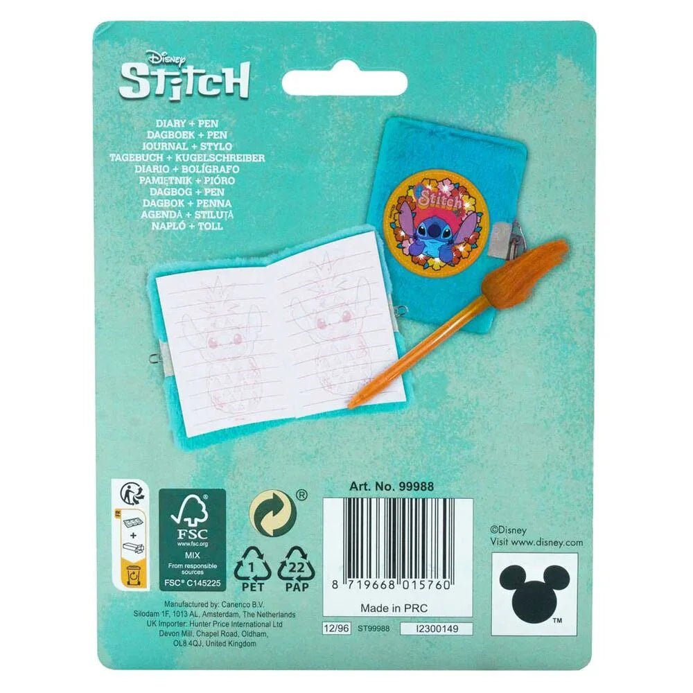 Disney Stitch Mini diary + pen Nerdscape