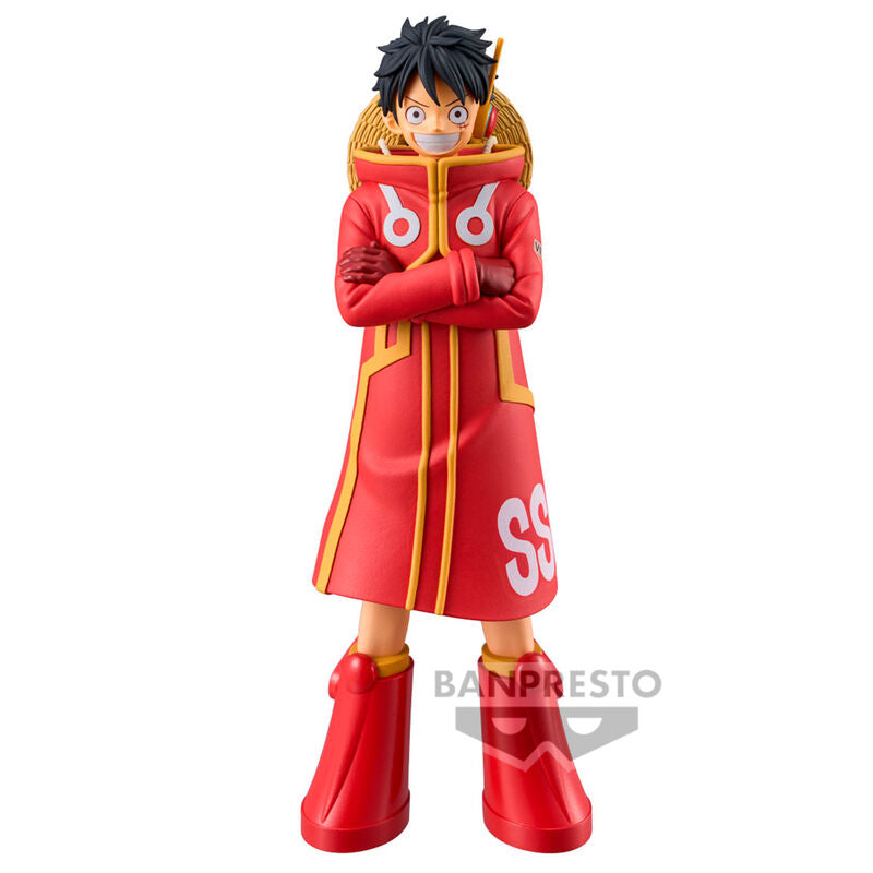 Figurine Monkey D. Luffy de la série One Piece Grandline, 16 cm