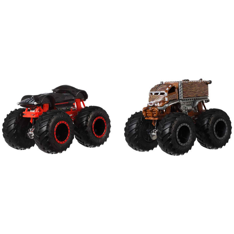 Hot Wheels Monster Trucks, pack assorti de 2 duos de démolition