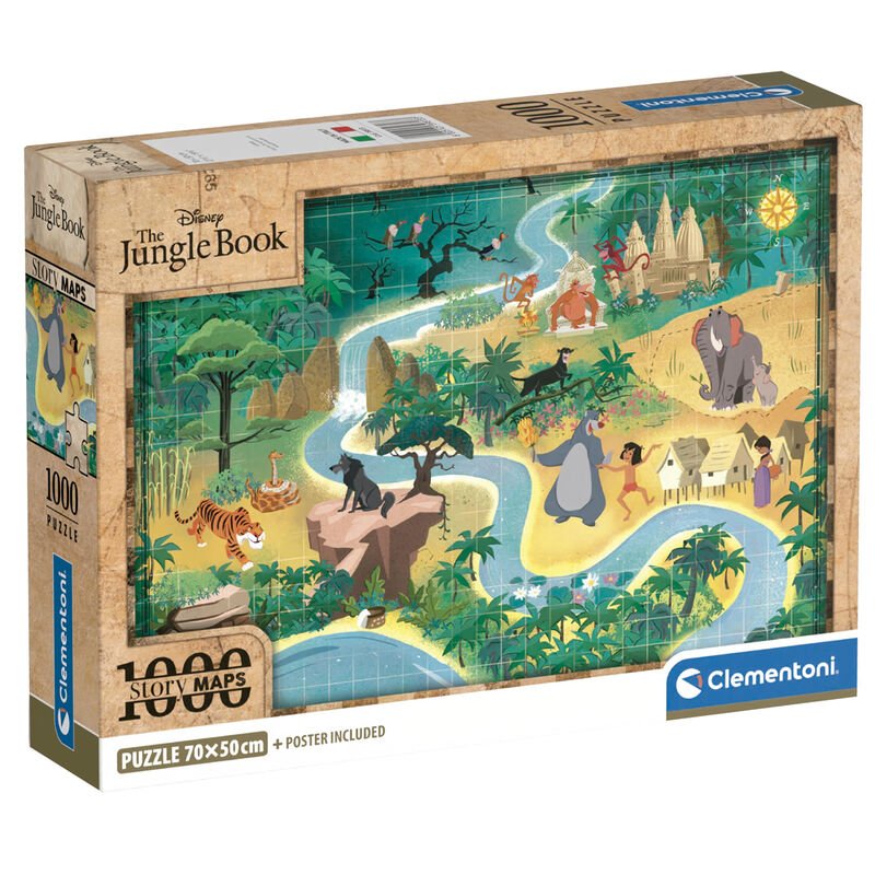 Disney The Jungle Book Map puzzle 1000pcs - Nerdscape