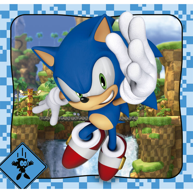 Puzzle Sonic le Hérisson 3x48 pièces