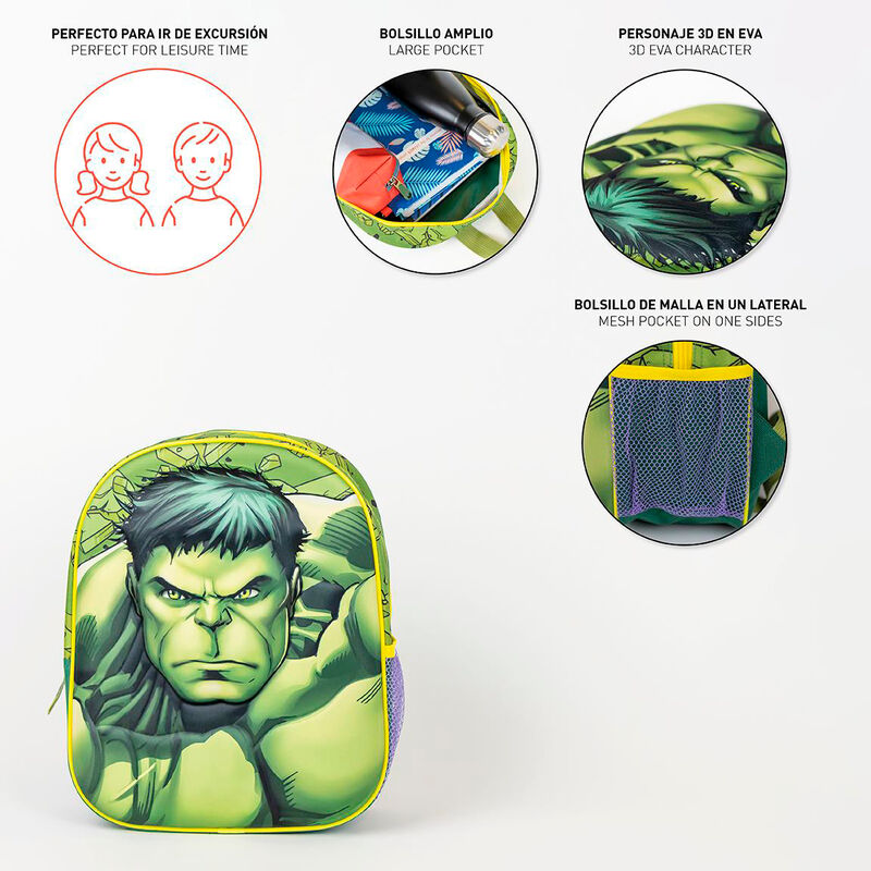 Sac à dos Hulk Marvel Avengers 31 cm