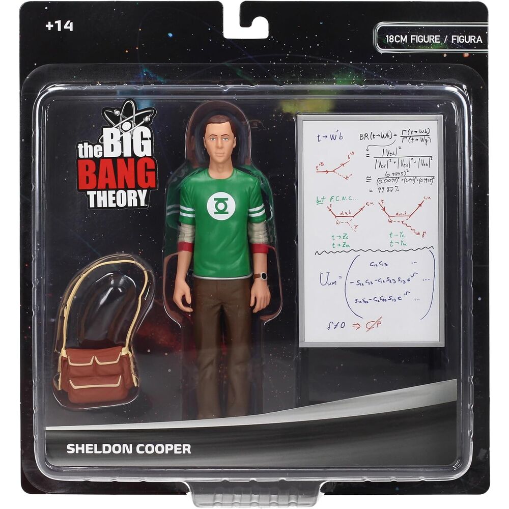 Figurine Sheldon de la série The Big Bang Theory, 18 cm