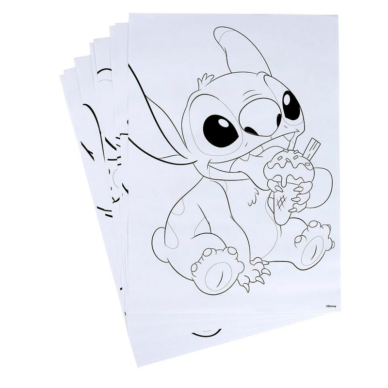 Disney Stitch coloring stationery set