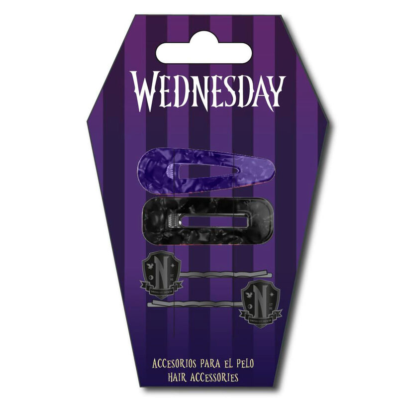 Wednesday blister 4 hair clips