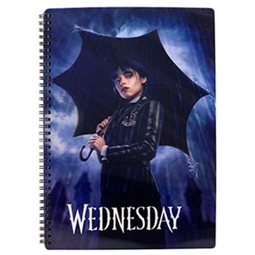 Wednesday rain A4 notebook Nerdscape