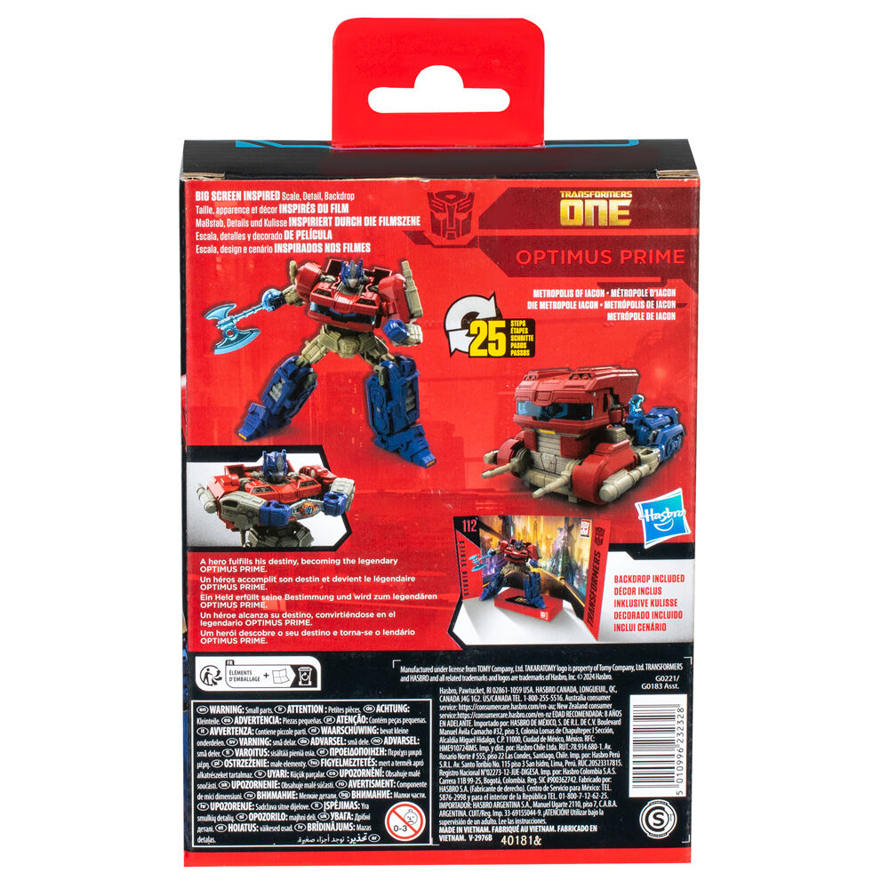 Figurine Optimus Prime Transformers Deluxe Class Studio Series de 11 cm