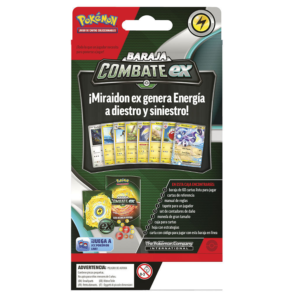 Spanish Pokemon collectable card game assorted battle deck