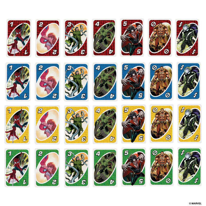 Jeu de cartes UNO Marvel Spiderman