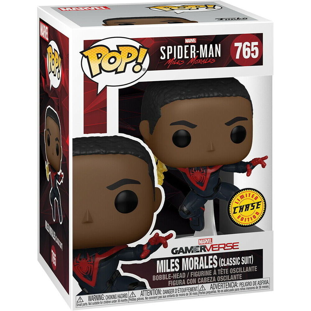 Figurine POP Spiderman Miles Morales - Miles Morales Costume Classique 5 + 1 Chase