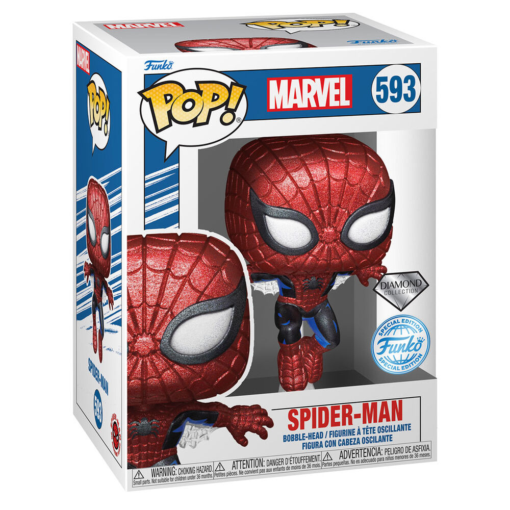 Funko Pop! Marvel Spiderman Exclusive - Figura da Collezione Vinyl Nerdscape