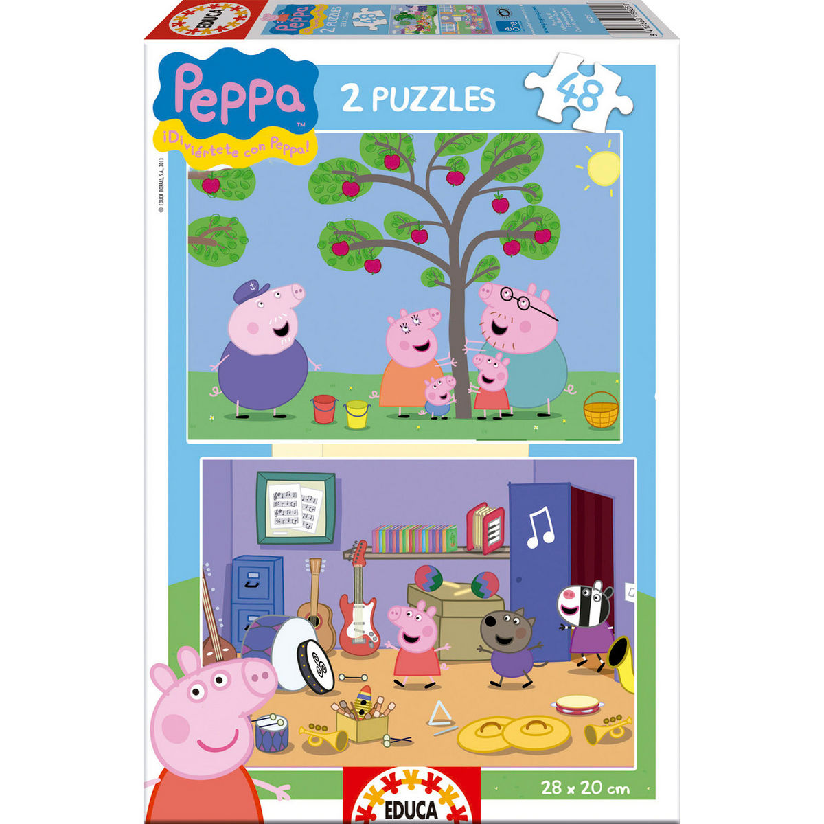 Puzzle Peppa Pig 2x48 pièces