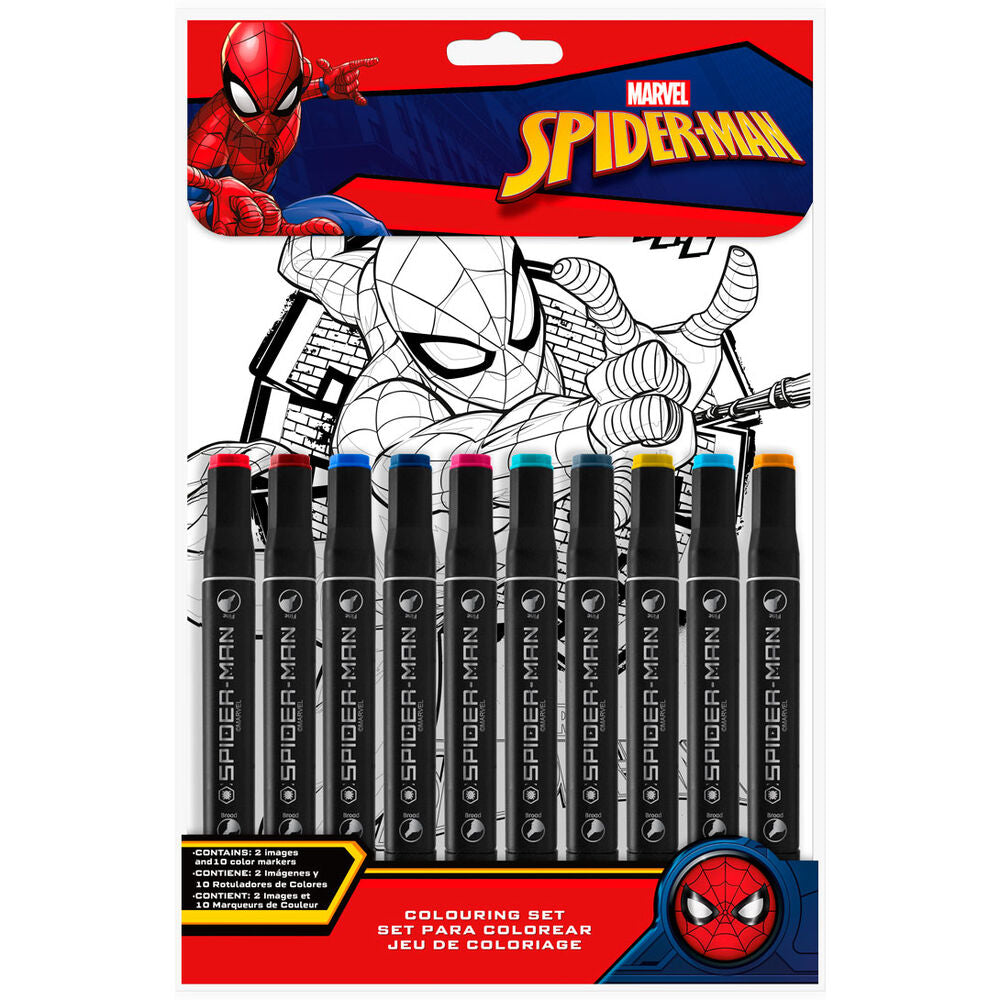 Kit de papeterie Marvel Spiderman à peindre par numéros