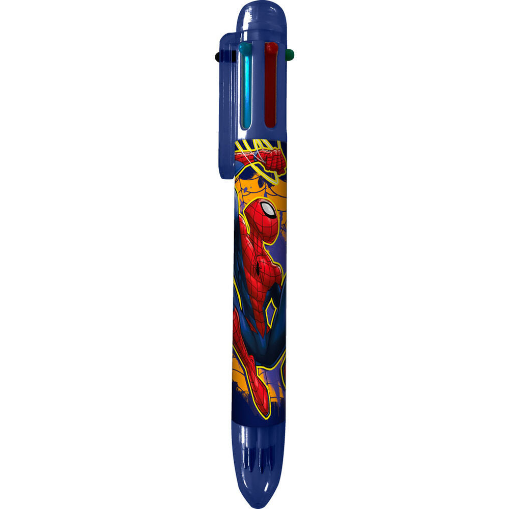 Stylo à 6 couleurs Marvel Spiderman