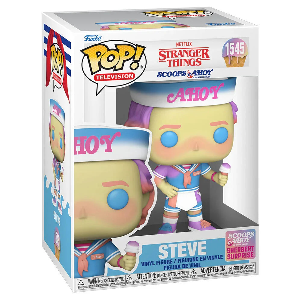Funko Pop! Stranger Things Steve Scoops Ahoy - Figura da Collezione Vinyl Nerdscape