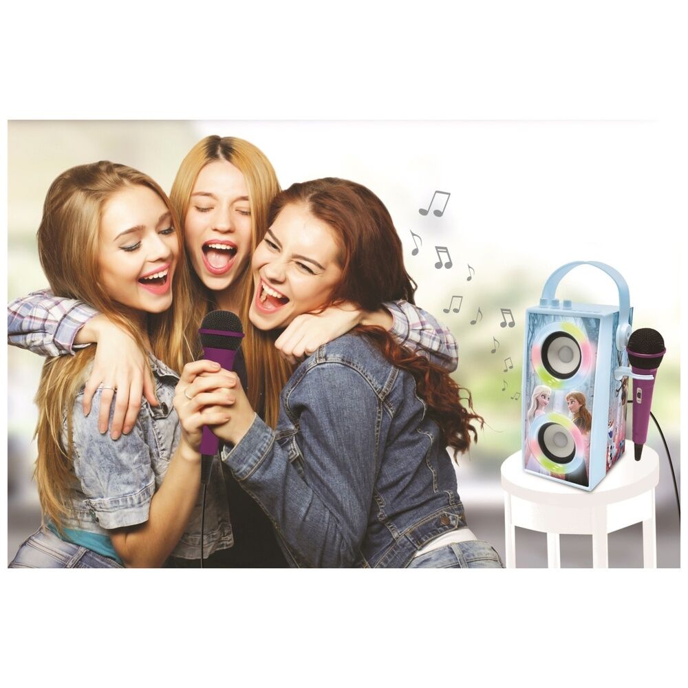 Enceinte Bluetooth portable Disney La Reine des Neiges avec microphone