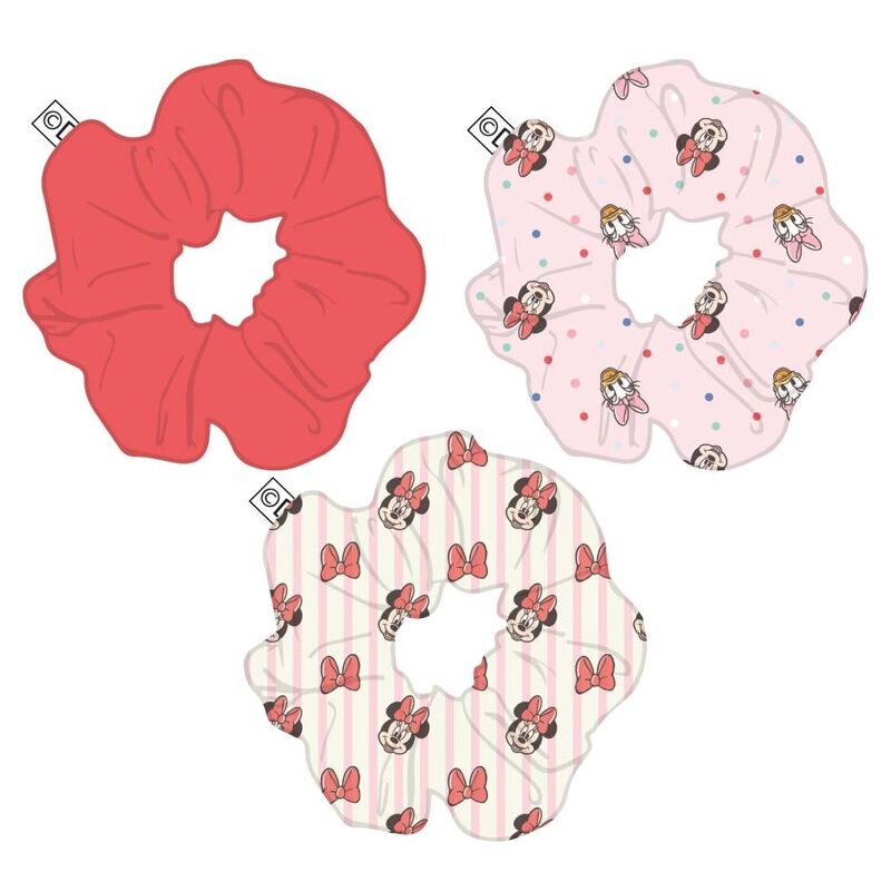 Disney Minnie set 3 scrunchies