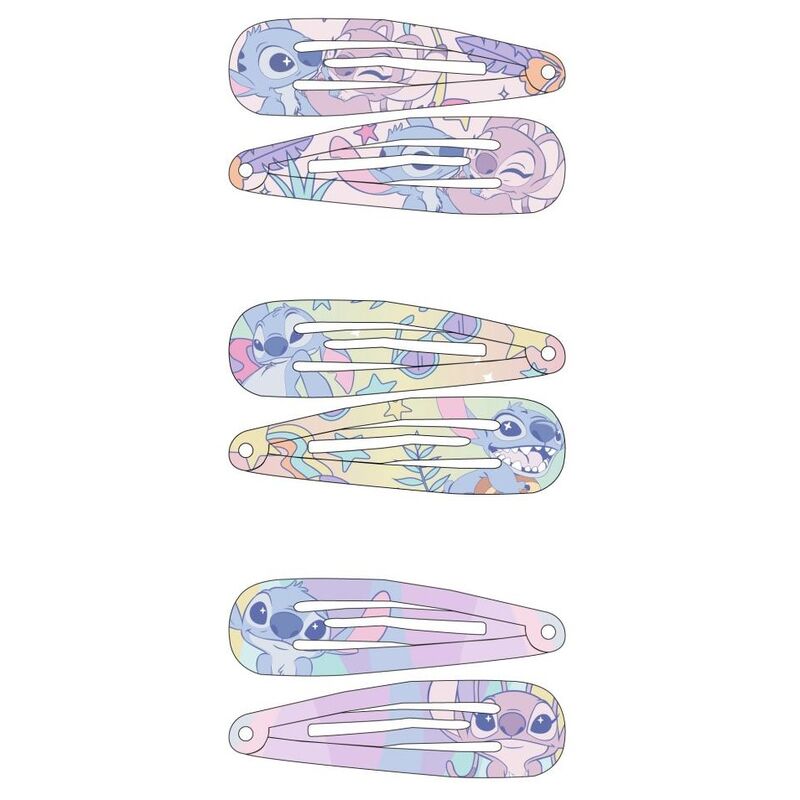 Disney Angel & Stitch blister pack 6 hairpins