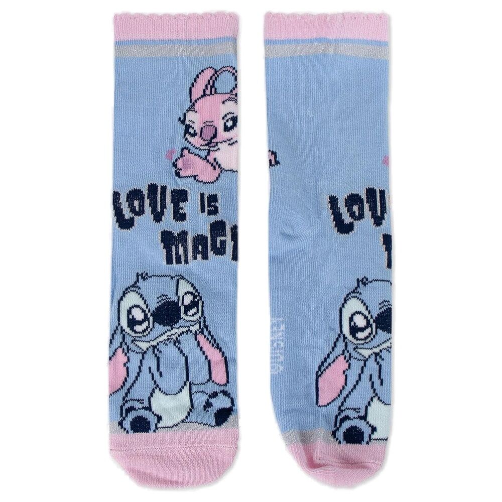 Tirelire Disney Stitch avec 4 paires de chaussettes