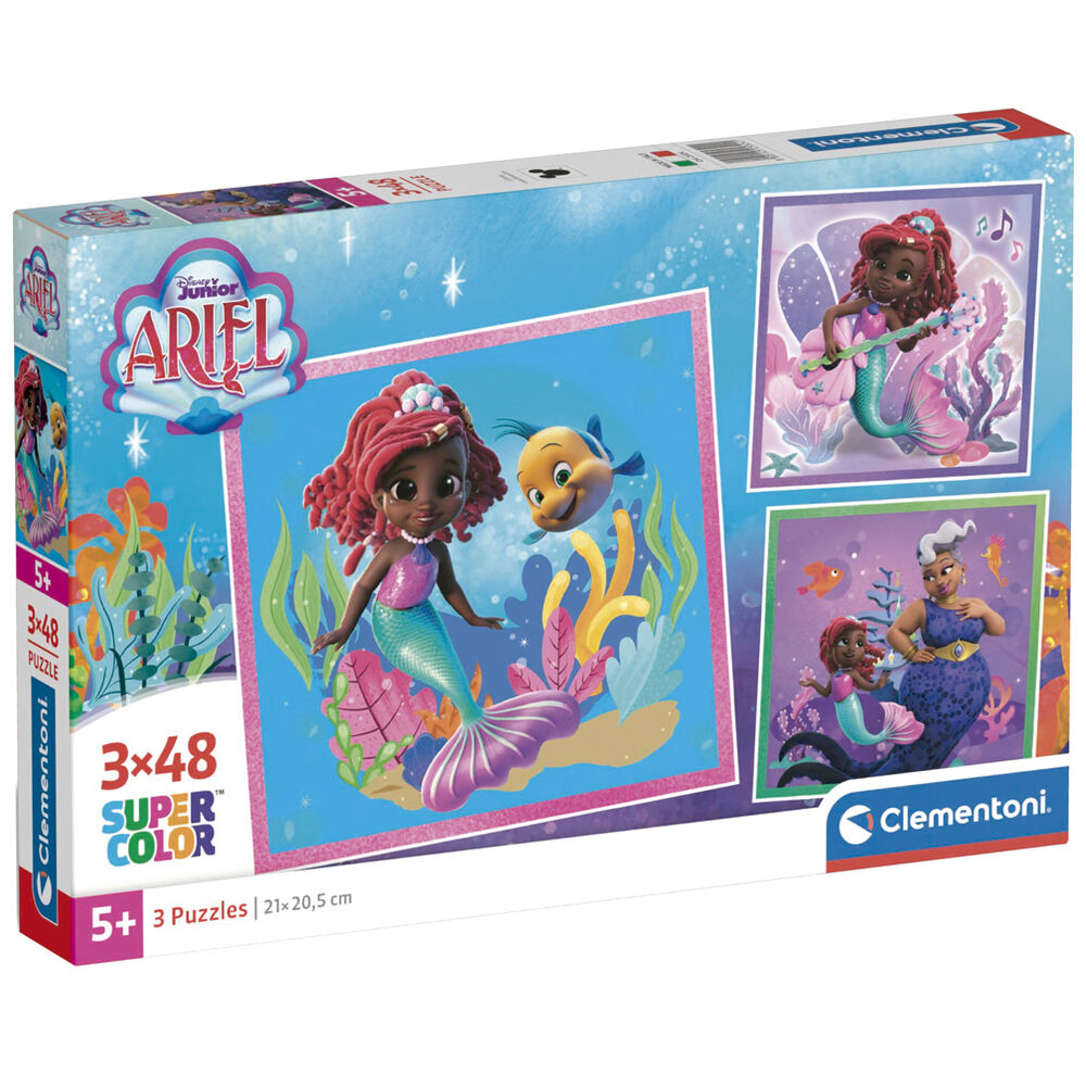 Puzzle Disney Ariel 3x48 pièces