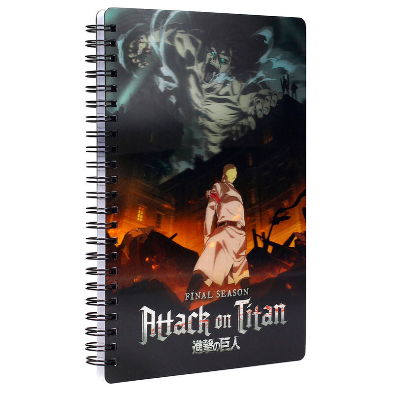Attack on Titans Titan 3D notebook