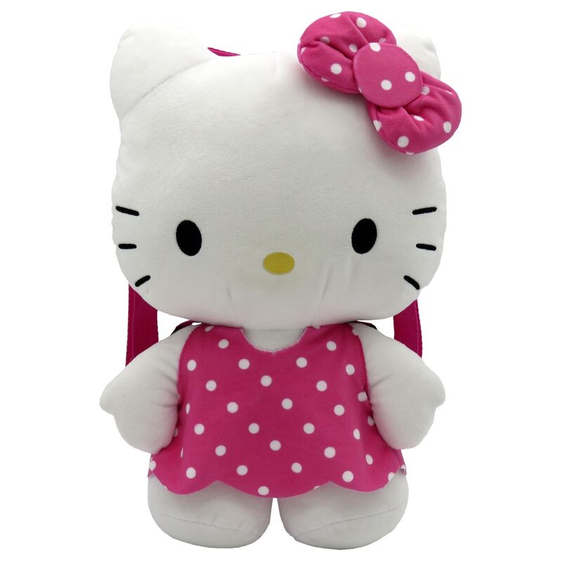Hello Kitty pink plush backpack 35cm - Nerdscape