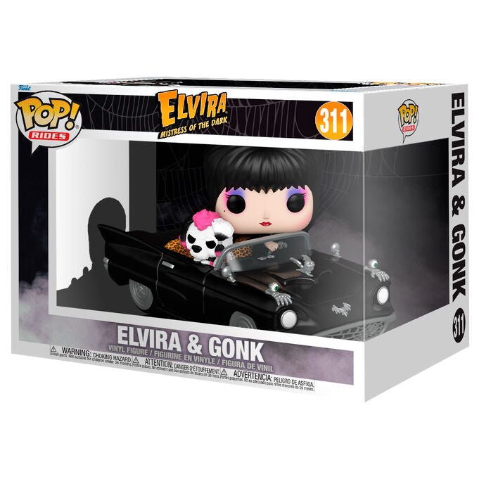 POP figure Rides Deluxe Elvira Mistress of the Dark Elvira & Gonk - Nerdscape