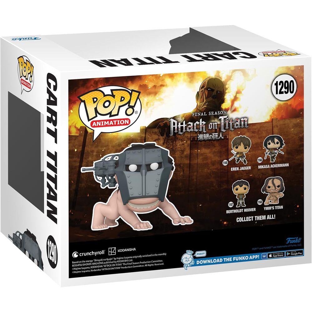 Funko Pop! Attack On Titan Cart Titan - Figura da Collezione Vinyl Exclusive