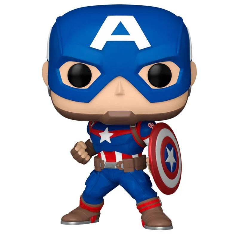 Funko Pop! Classics Captain America - Figura da Collezione Vinyl Nerdscape