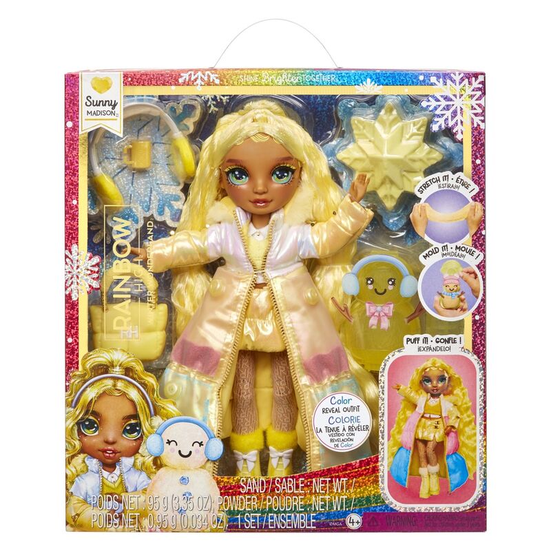Rainbow High Sunny Madison Winter yellow doll
