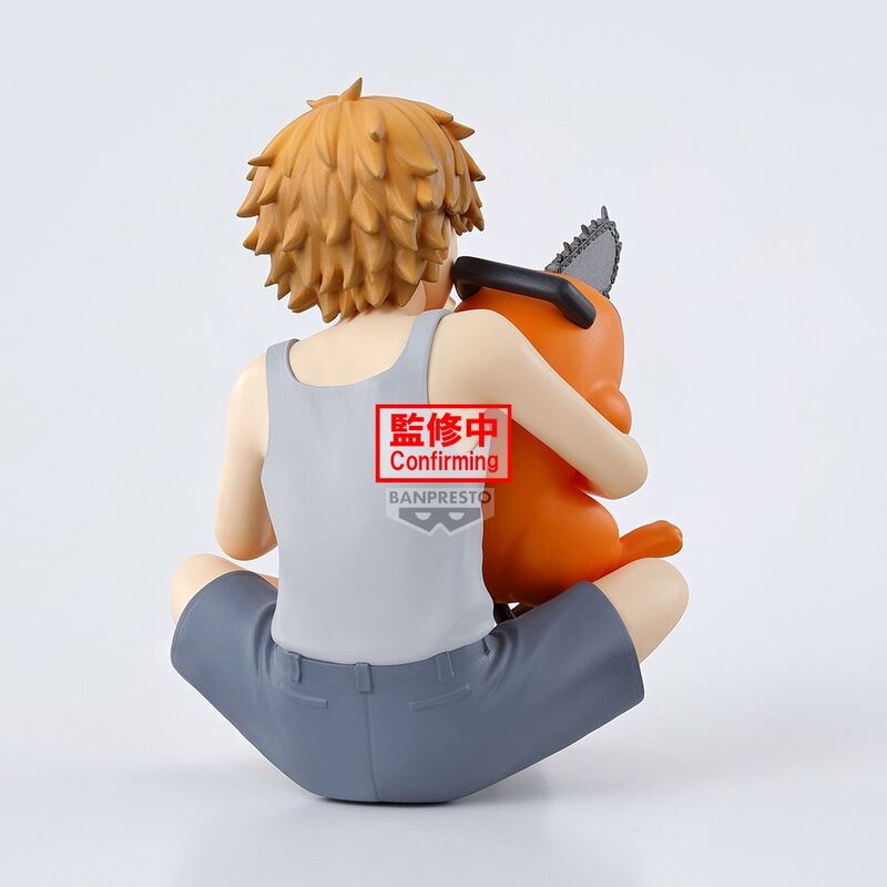 Figurine Denji et Moltita de Chainsaw Man Break Time, 7 cm