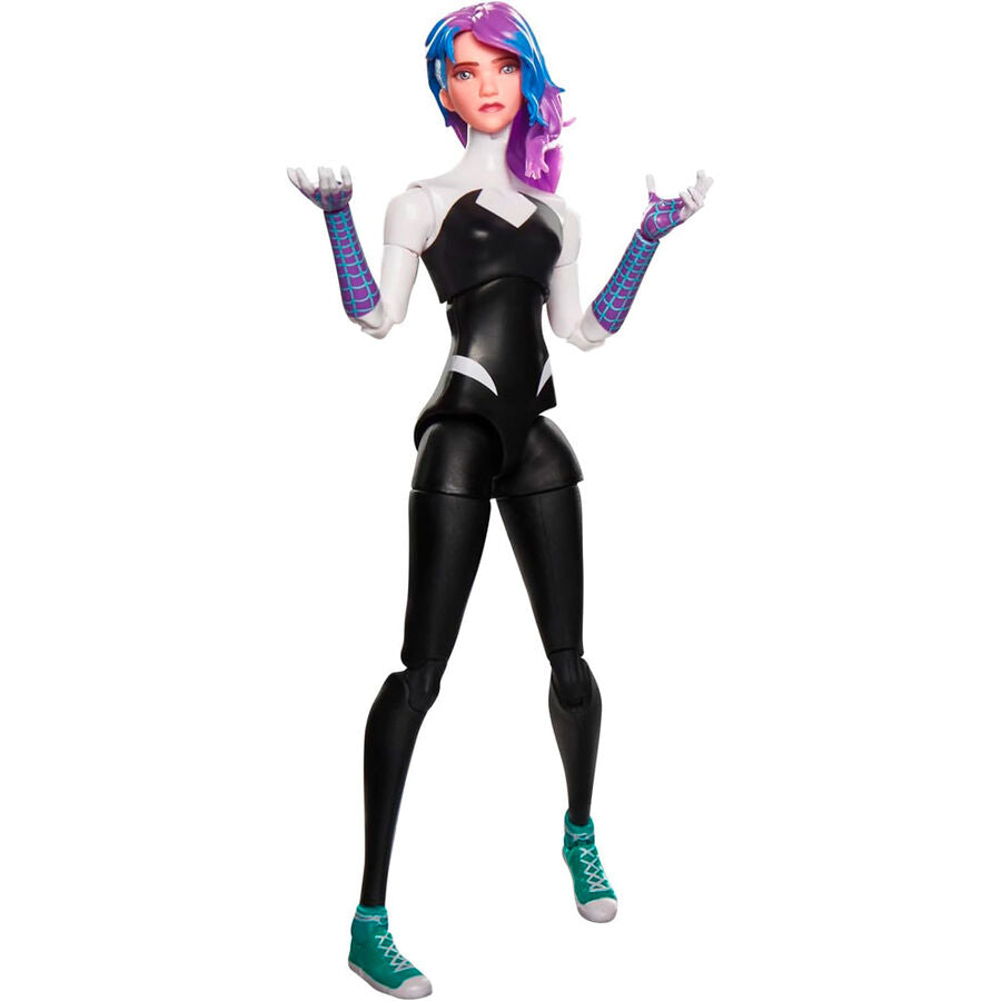 Figurine Spider-Gwen de 15 cm, tirée du film Marvel Spider-Man: Across the Spider-Verse.