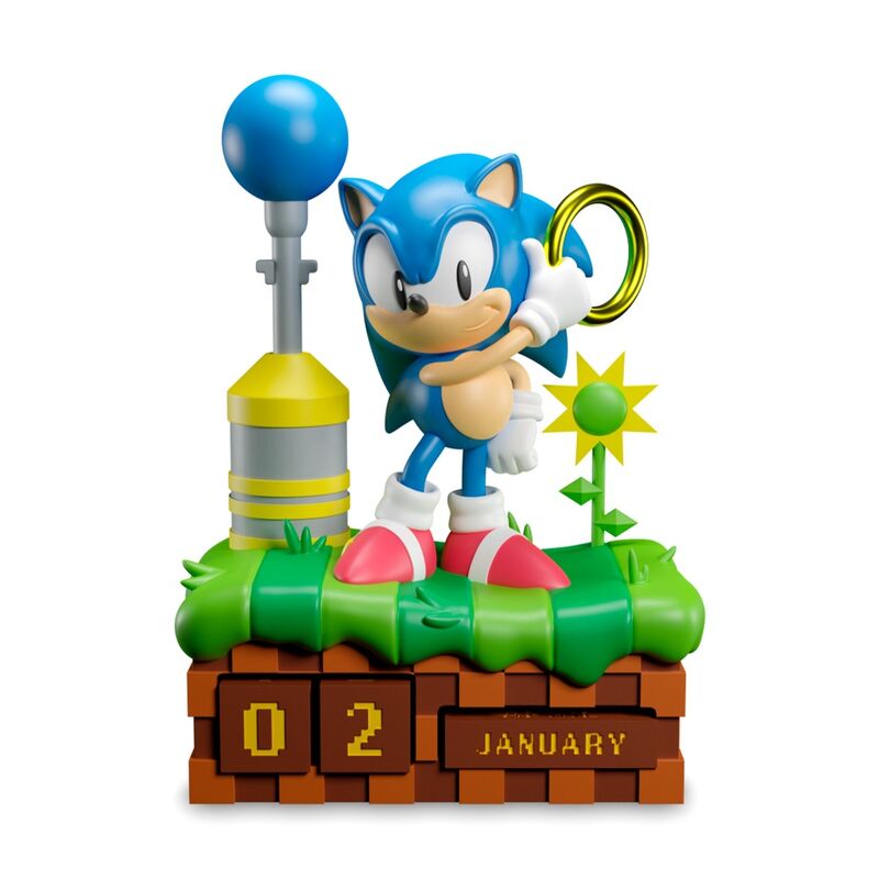 Calendrier perpétuel Sonic le Hérisson 3D